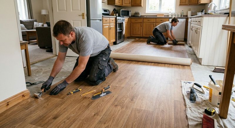 Linoleum Flooring Replacement in Lockhart, TX