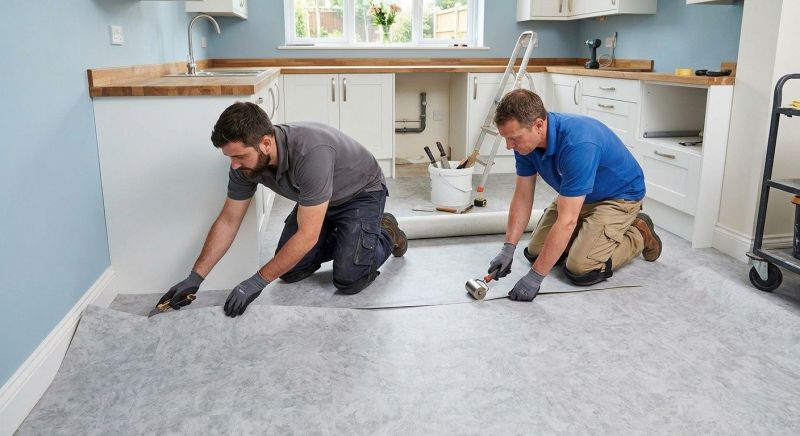 Sheet Linoleum Installation in Lockhart, TX
