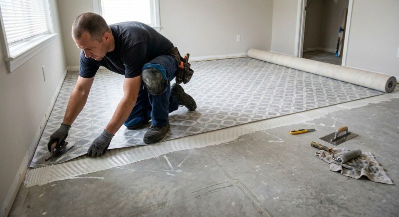 Sheet Linoleum Installation in Luling, TX