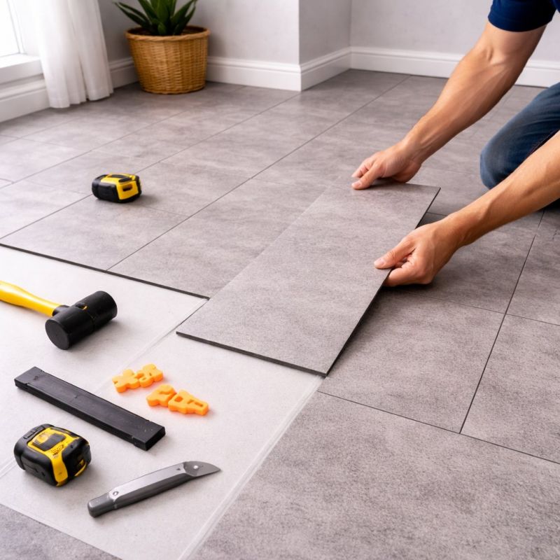 Vinyl Tile Installation in Lockhart, TX